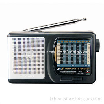 FM/AM Radio with MP3 Player, Audio Files on SD Card and U-disk, Unit Sized 176 x 101 x 46mm